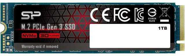 SSD  Silicon Power M-Series SP001TBP34A80M28 1, M.2 2280, PCIe 3.0 x4,  NVMe [SP001TBP34A80M28]