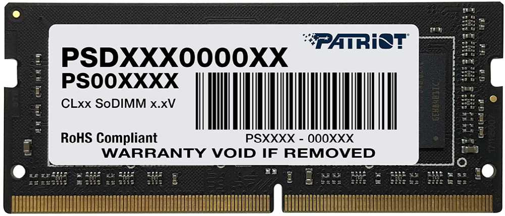   Patriot Signature PSD416G266681S DDR4 -  16 2666, SO-DIMM,  Ret [PSD416G266681S]