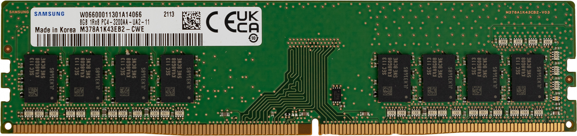   Samsung M378A1K43EB2-CWE DDR4 -  8 3200, DIMM,  OEM [M378A1K43EB2-CWE]