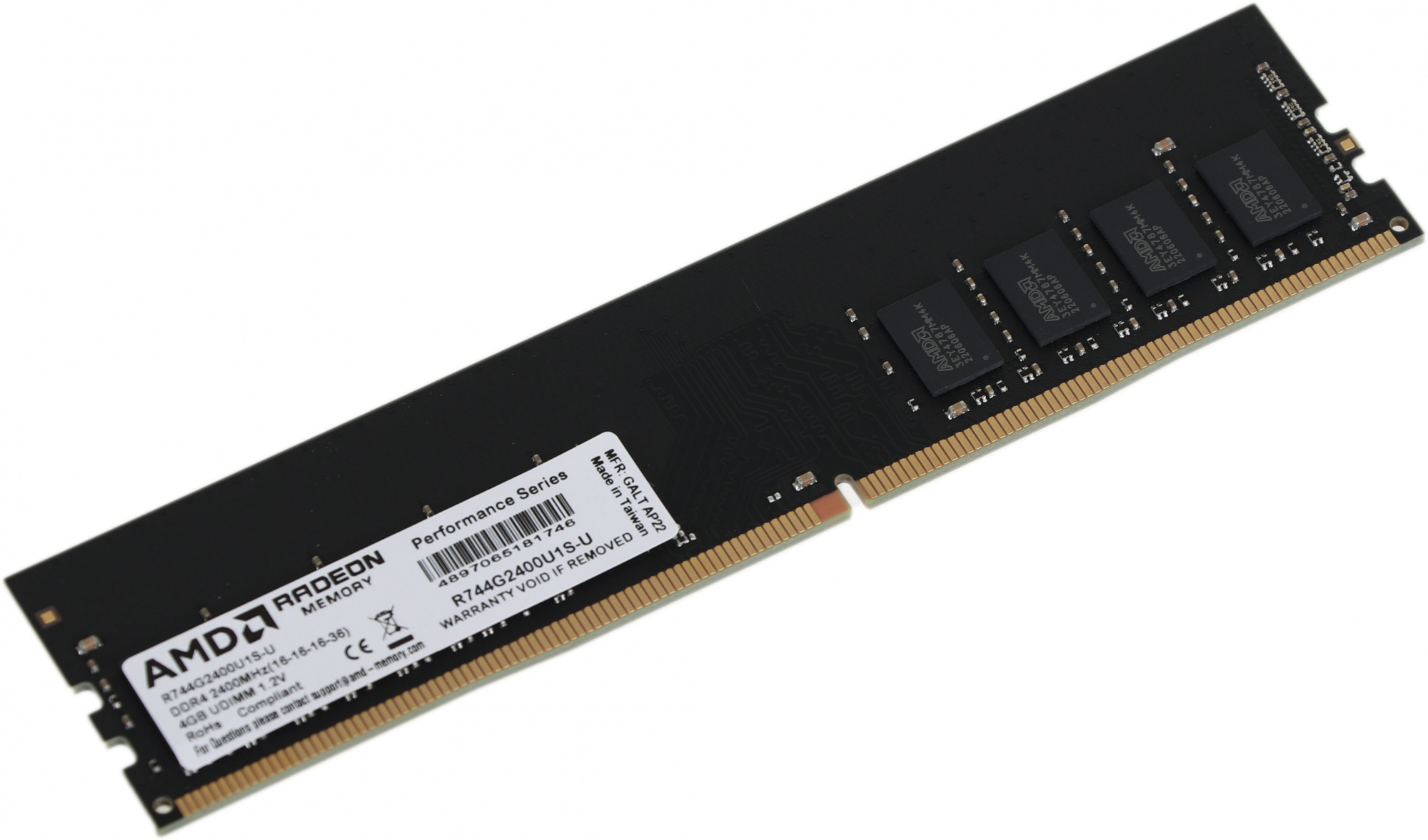   AMD Radeon R7 Performance Series R744G2400U1S-U DDR4 -  4 2400, DIMM,  Ret
