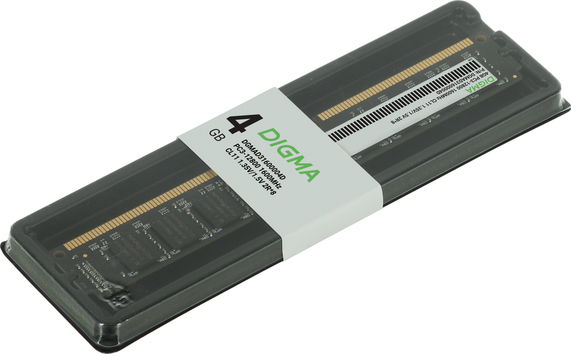   Digma DGMAD31600004D DDR3 -  1x 4 1600, DIMM,  Ret [DGMAD31600004D]