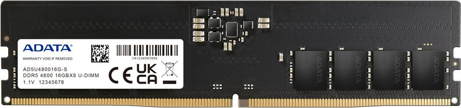   A-Data AD5U480016G-S DDR5 -  16 4800, DIMM,  Ret