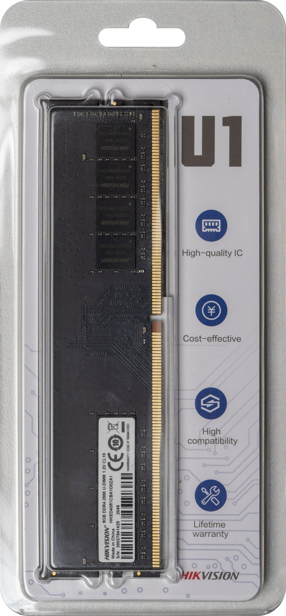   Hikvision KED4081CBA1D0ZA1/8G DDR4 -  8 2666, DIMM,  Ret [HKED4081CBA1D0ZA1/8G]