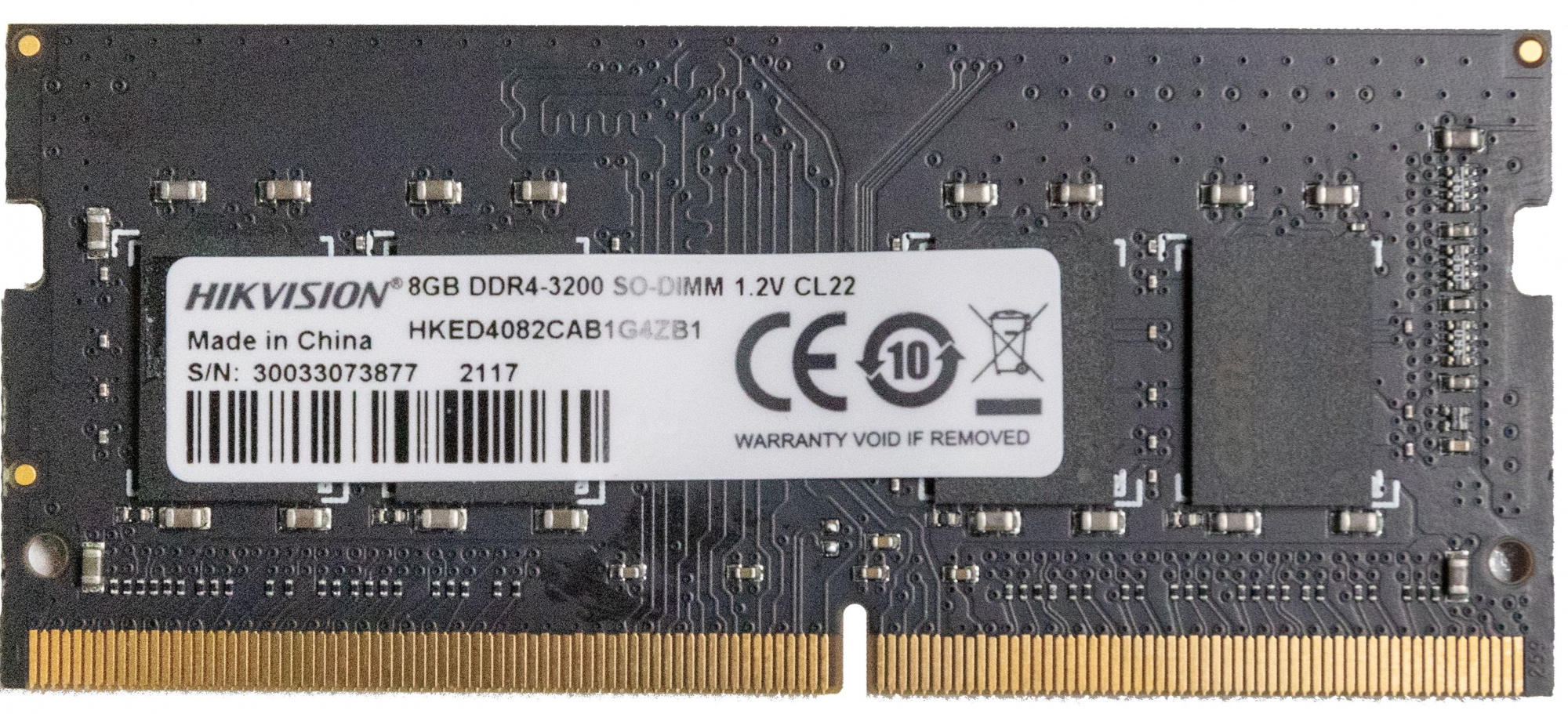   Hikvision HKED4082CAB1G4ZB1/8G DDR4 -  8 3200, SO-DIMM,  Ret [HKED4082CAB1G4ZB1/8G]