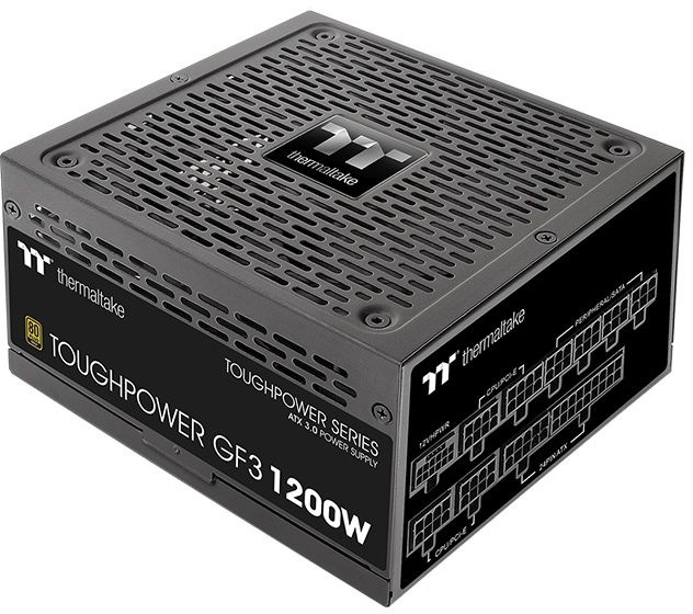   Thermaltake ATX 1200W Toughpower GF3 Gen.5 80+ gold 24pin APFC 140mm fan color LED 12xSATA Cab Manag RTL [PS-TPD-1200FNFAGE-4]
