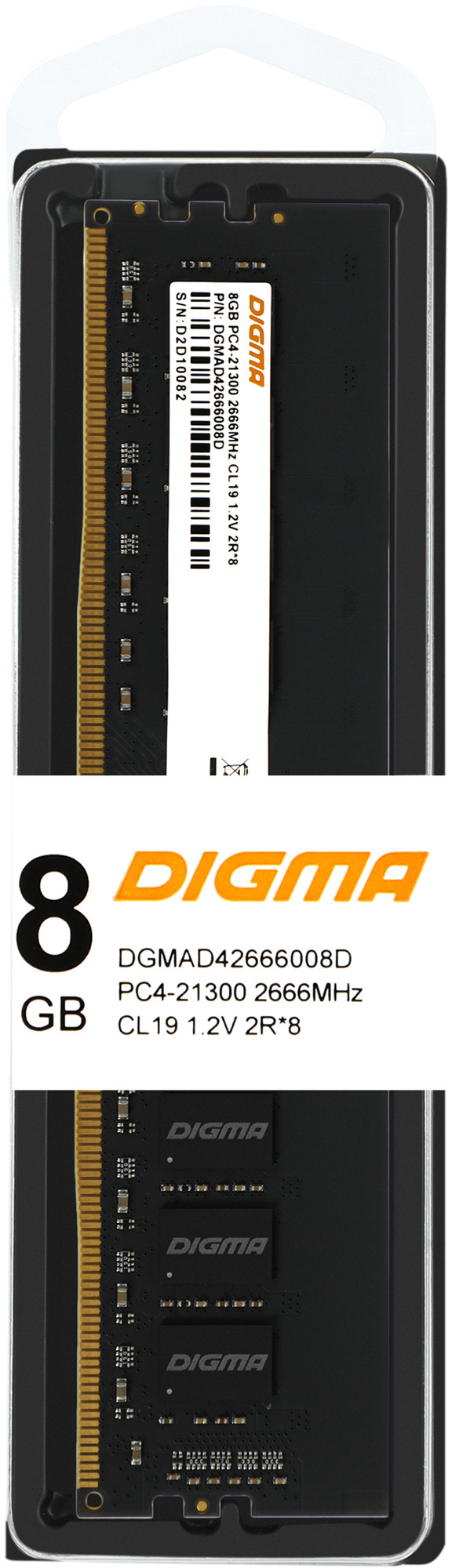   Digma DGMAD42666008D DDR4 -  1x 8 2666, DIMM,  Ret [DGMAD42666008D]