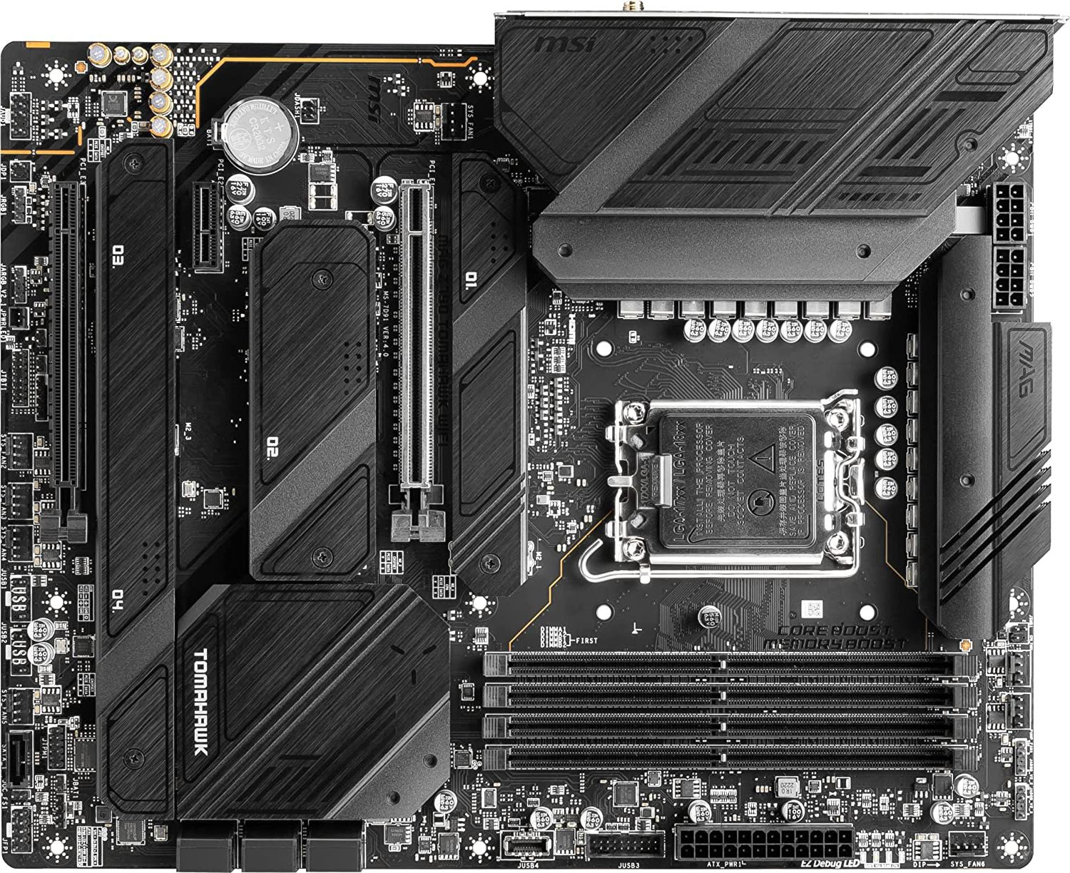   MSI MAG Z790 TOMAHAWK WIFI, LGA 1700, Intel Z790, ATX, Ret