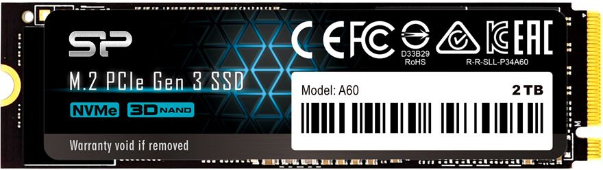 SSD ���������� Silicon Power M-Series SP002TBP34A60M28 2��, M.2 2280, PCIe 3.0 x4,  NVMe,  M.2 [SP002TBP34A60M28]