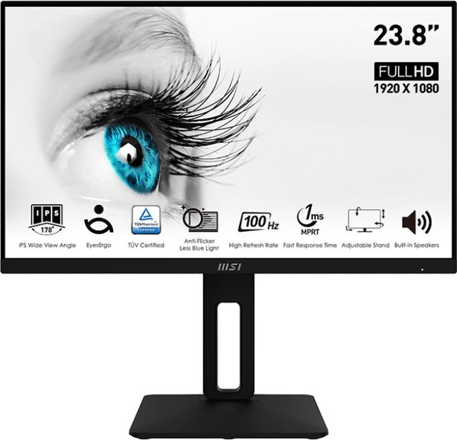 23.8''  MSI Pro MP242AP,  1920x1080,  IPS,  100,  1HDMI,  1DP,   [9s6-3pa19t-204]