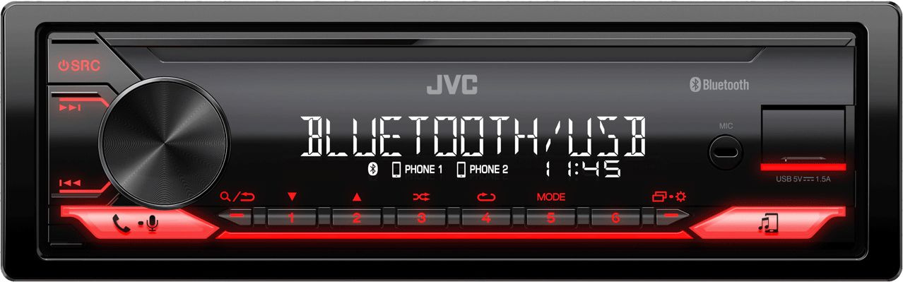 ������������� JVC KD-X182BT 1DIN 4x50�� v4.2 ��� RDS
