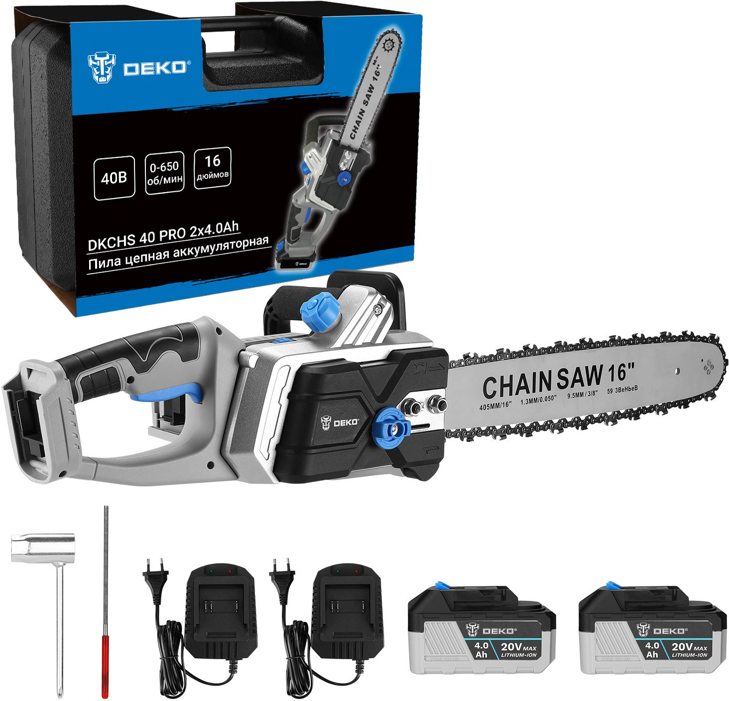������ ���� DEKO DKCHS 40 PRO,  ��������������,  20�,  4�� [063-4357]