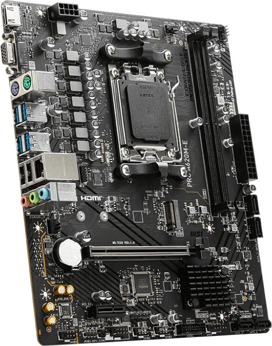   MSI PRO A620M-E, SocketAM5, AMD A620, mATX, Ret