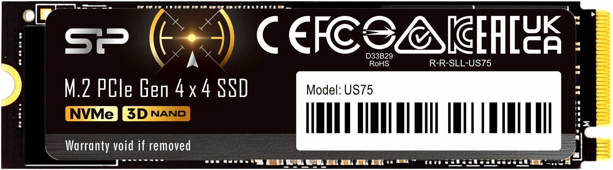 SSD ���������� Silicon Power US75 SP01KGBP44US7505 1��, M.2 2280, PCIe 4.0 x4,  NVMe,  M.2 [SP01KGBP44US7505]