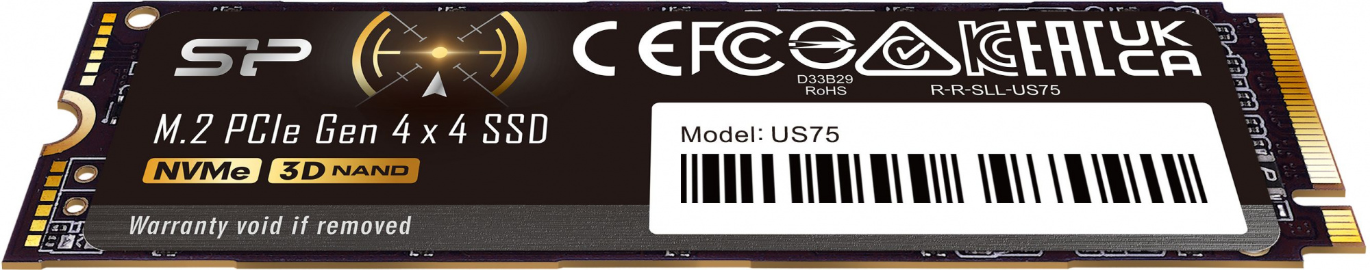 SSD ���������� Silicon Power US75 SP02KGBP44US7505 2��, M.2 2280, PCIe 4.0 x4,  NVMe,  M.2 [SP02KGBP44US7505]