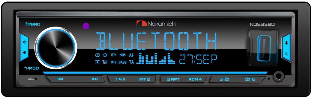  Nakamichi NQ533BD 1DIN 4x50 v5.0  RDS (NAK-NQ533BD)
