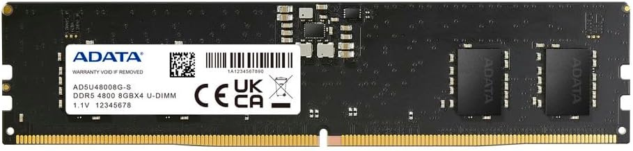   A-Data AD5U48008G-S DDR5 -  1x 8 4800, DIMM,  Ret [AD5U48008G-S]