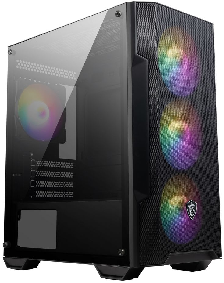 ������ MSI MAG FORGE M100A Mini-Tower, MATX, 1xUSB 3.0, 2xUSB 2.0, 4x120mm Auto RGB Fan, Acrylic Window, Brown Box [306-7G20A21-809]