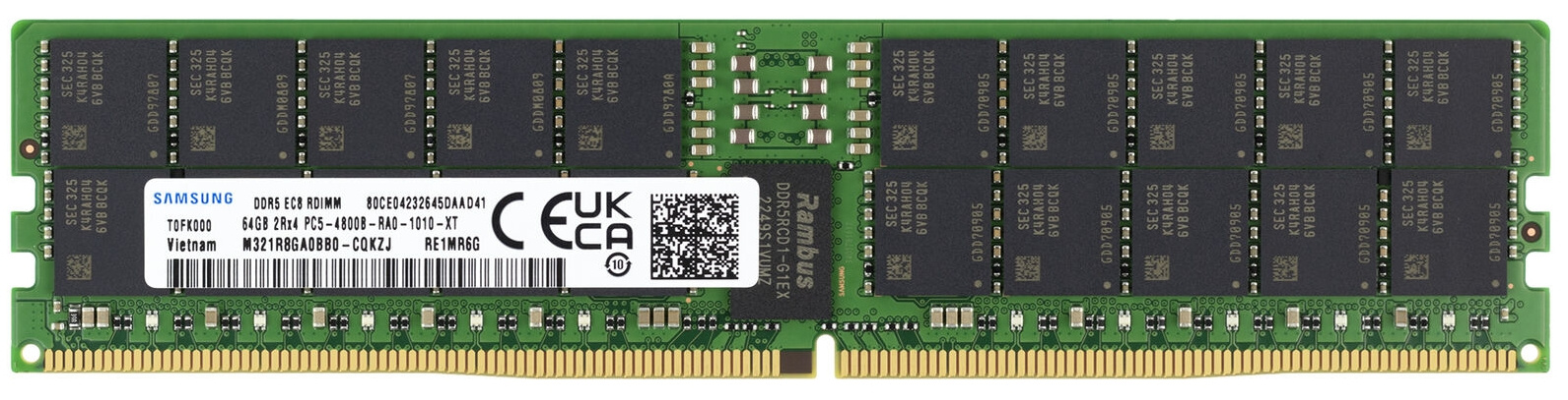   Samsung M321R8GA0BB0-CQKZJ DDR5 -  1x 64 4800, DIMM,  ECC, OEM [M321R8GA0BB0-CQKZJ]