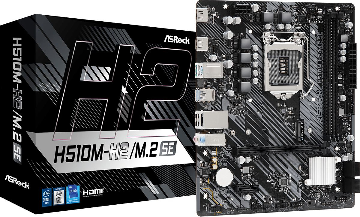   ASROCK H510M-H2/M.2 SE, LGA 1200, Intel H470, mATX, Ret