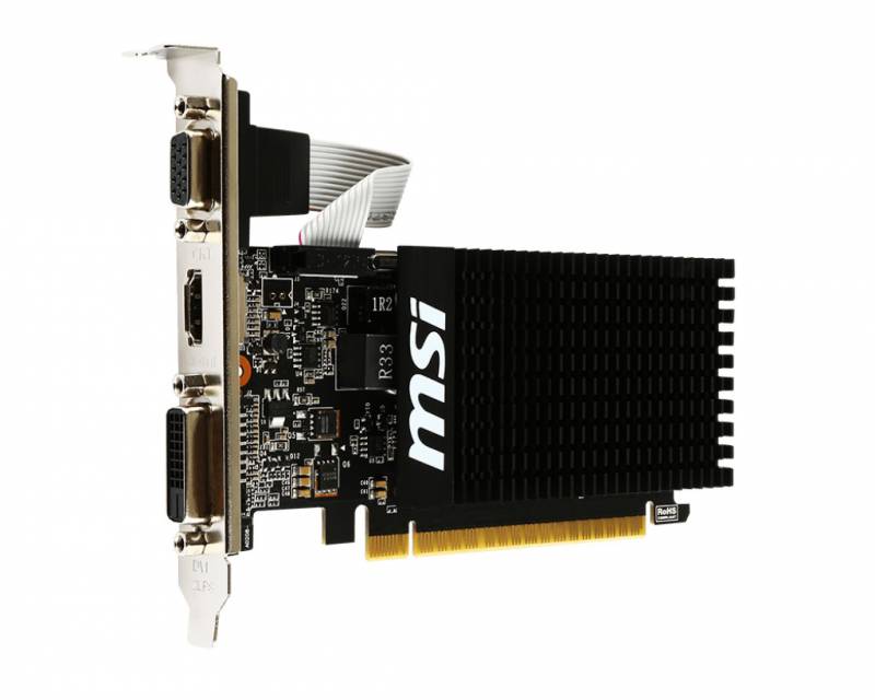  MSI NVIDIA  GeForce GT 710 GT 710 2GD3H LP 2 DDR3, Low Profile,  Ret [GT 710 2GD3H LP]
