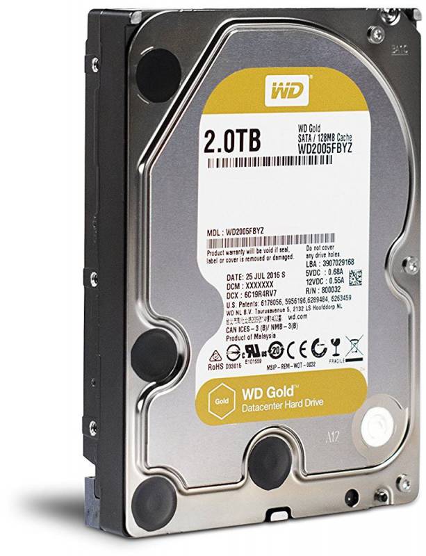   WD Gold WD2005FBYZ,  2,  HDD,  SATA III,  3.5
