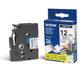 �������� BROTHER TZE231, 12��,  ������ �����, ����� ���,  8� ( TZE231