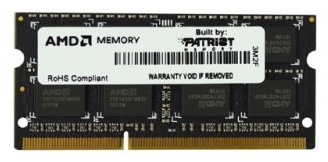 ����������� ������ AMD R534G1601S1S-UO DDR3 -  1x 4�� 1600���, ��� ��������� (SO-DIMM),  OEM [R534G1601S1S-UO]