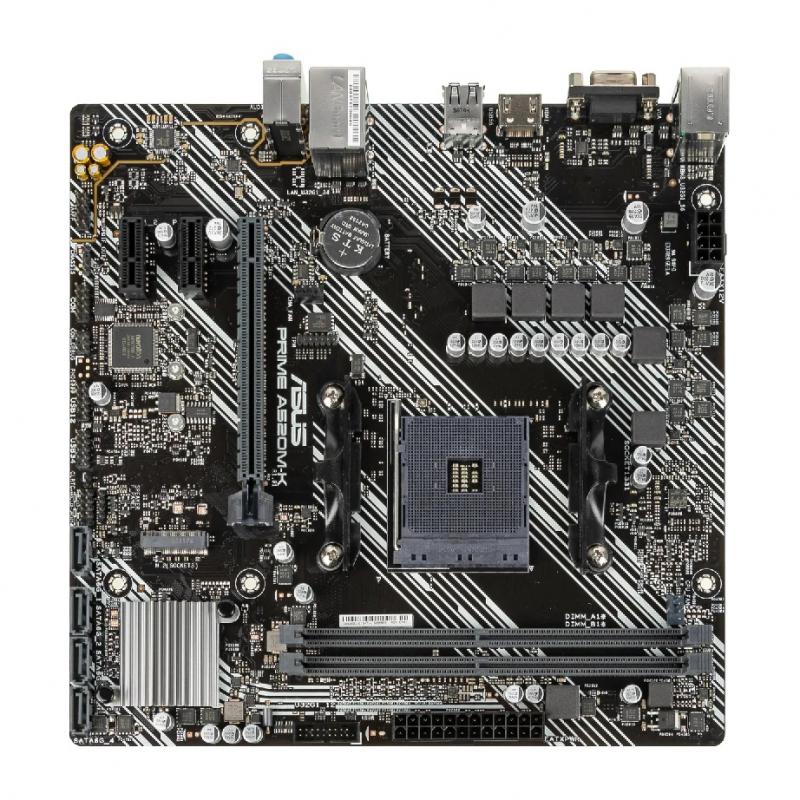 ����������� ����� ASUS PRIME A520M-K, SocketAM4, AMD A520, mATX, Ret [PRIME A520M-K]