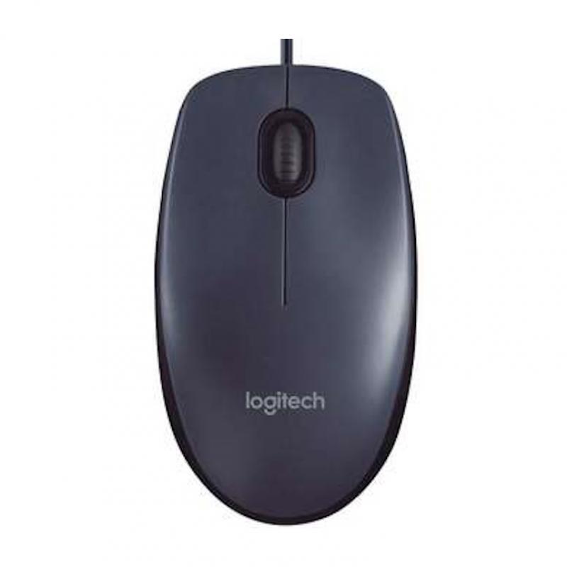 ���� Logitech M100 Grey (�����-�����, ����������, 1000dpi, USB, 1.8�)