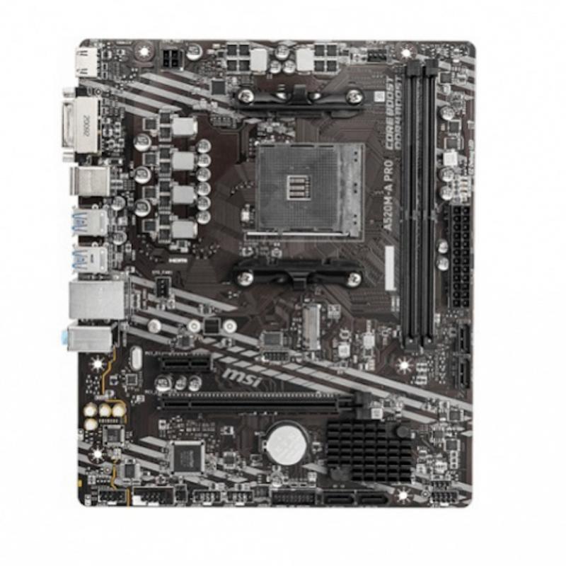 ����������� ����� MSI A520M-A PRO, SocketAM4, AMD A520, mATX, Ret [A520M-A PRO]