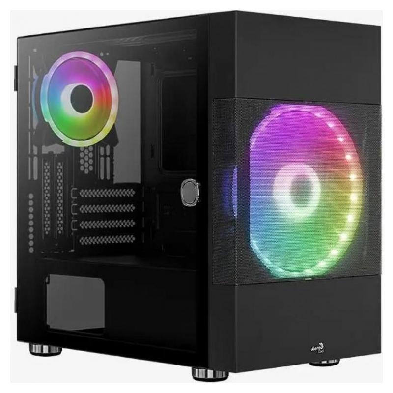 ������ mATX Aerocool Atomic-G-BK-v1, Mini-Tower, ��� ��,  ������