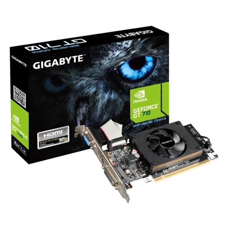���������� GIGABYTE NVIDIA  GeForce GT 710 GV-N710D3-2GL 2�� DDR3, Low Profile,  Ret [GV-N710D3-2GL]