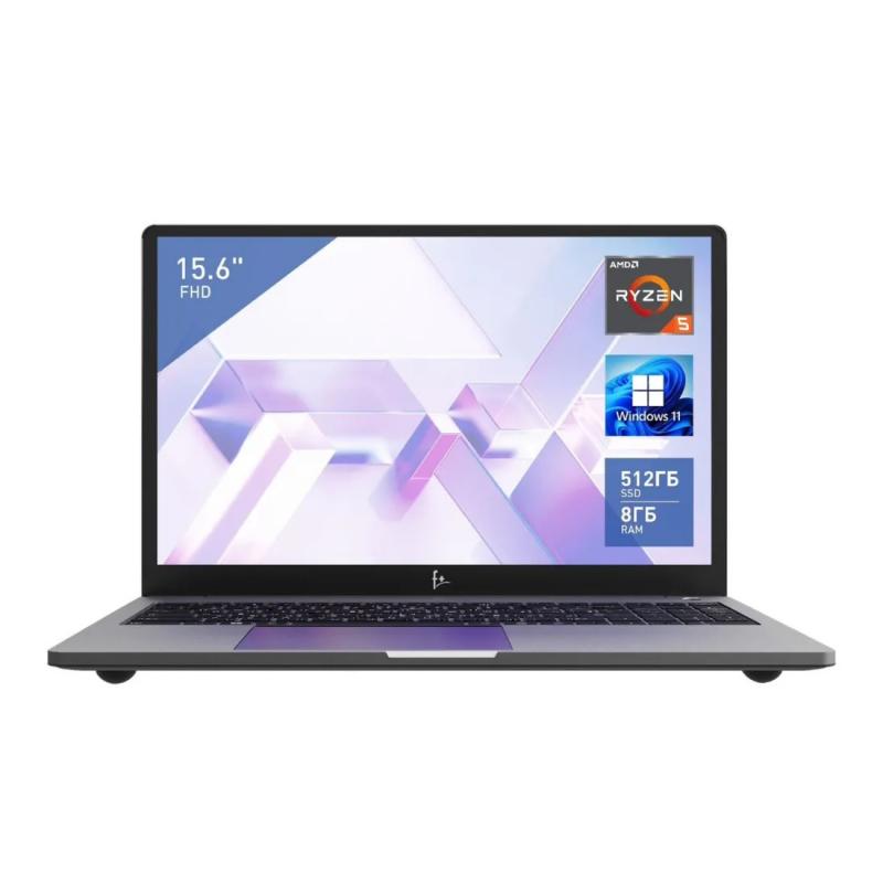  F+ FLAPTOP R FLTP-5R5-8512-w  15.6'', IPS, AMD Ryzen 5 5600U 2.30GHz (Up to 4.2GHz) Hexa, 8GB, 512GB SSD, Integrated, WiFi, BT5.0, HD Web Camera, Win 11 Home,   [FLTP-5R5-8512-w]