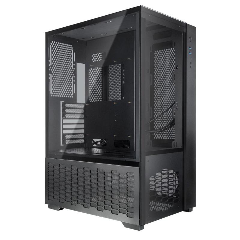  Raijintek PAEAN PREMIUM 0R20B00208, black, Aluminum, ATX/MICRO ATX/MINI-ITX, USB3.0x2, Type Cx1, HD Audiox1