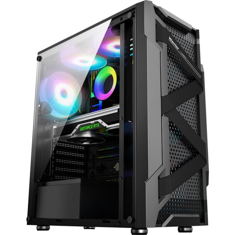 ������ ALSEYE Warrior-B Mini-ITX/Micro ATX/ATX, USB2.0*2+HD Audio+USB3.0*1, H.D.D.(3.5)*2pcs+S.S.D(2.5)*2pcs, 354*185*413mm