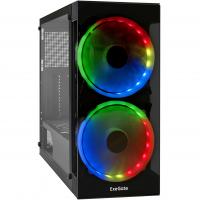 ������ Miditower ExeGate i3 MATRIX (ATX, ��� ��, 2USB+USB3.0, HD �����, 2x18�� RGB, �����+) (126916)