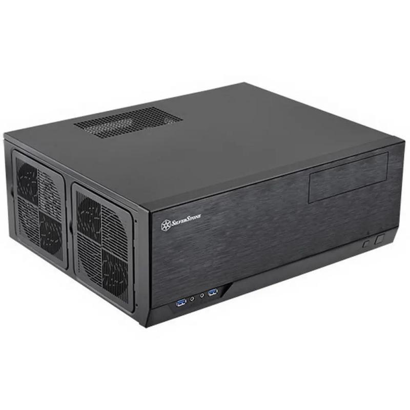 ������ Silverstone SST-GD09B Grandia HTPC ATX Computer Case, Silent High Airflow Performance, black  (221280)