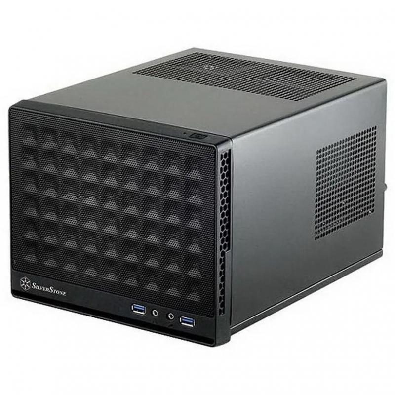 ������ Silverstone SST-SG13B Sugo Mini-ITX Compact Computer Cube Case, Mesh Front Panel, black, RTL {4}