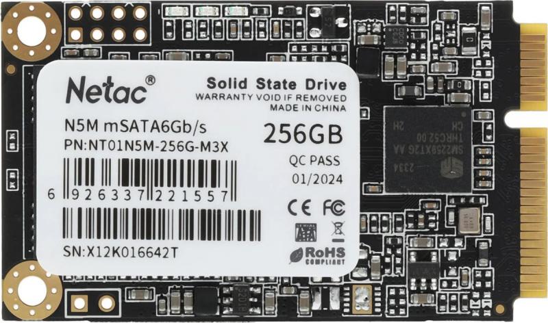 SSD NETAC N5M 256, mSATA [NT01N5M-256G-M3X]