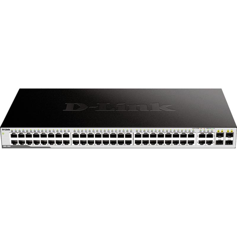  D-Link DGS-1052/A3A, Unmanaged Switch 48x1000Base-T, 4xCombo 1000Base-T/SFP, Surge 1KV, metal case [DGS-1052/A3A]