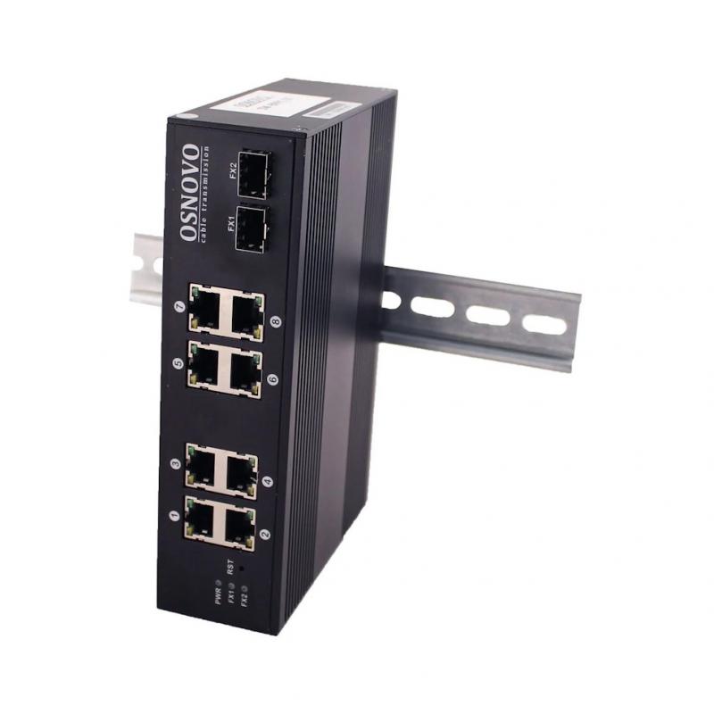 ���������� OSNOVO SW-70802/I, ������������ ���������� ���������� �� 10 ������ , 8 *10/100/1000Base-T, 2*SFP 1000Base-X, �� �����������