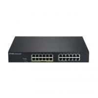 ���������� Zyxel NebulaFlex GS1915-24EP  (GS1915-24EP-EU0101F) Hybrid Smart L2 PoE+ Switch, 19 rack, 24xGE (12xPoE+), 130W PoE budget, standalone/cloud management