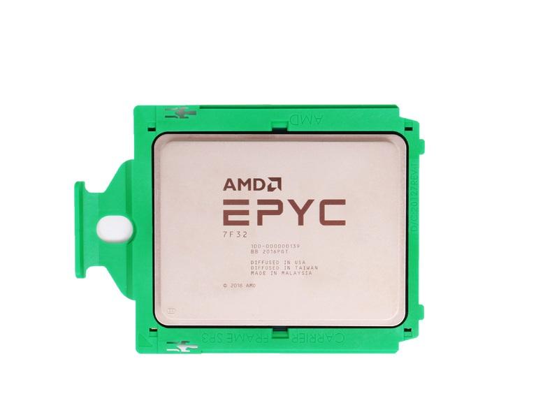  AMD EPYC 7F32 8 Cores, 16 Threads, 3.7/3.9GHz, 128M, DDR4-3200, 2S, 180/180W [100-000000139]