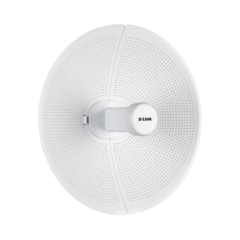   D-Link DAP-3712/A1A, AC867, Wi-Fi Outdoor, PoE Access Point / Bridge, 1000Base-T LAN, 1x23dBi (5GHz) external directional dish antenna (H10, V10), IP66, -40 to 60 C