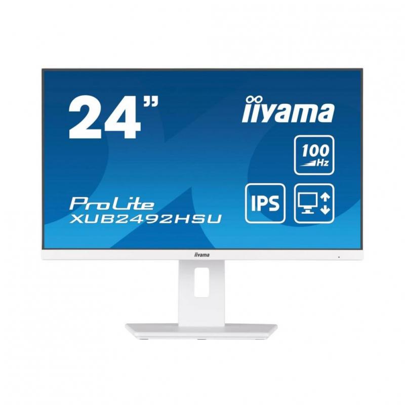 23.8'' ������� Iiyama ProLite XUB2492HSU-W6,  1920x1080,  IPS,  100��,  1�HDMI,  1�DP,  ����� [XUB2492HSU-W6]