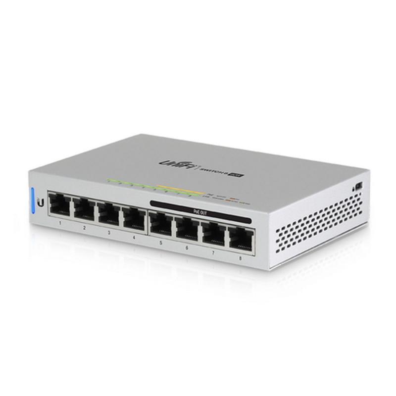 ���������� Ubiquiti UniFi Switch 8-60W ;US-8-60W; PoE-����������, 8� 1G RJ45, ������� 15.4 ��, [US-8-60W]