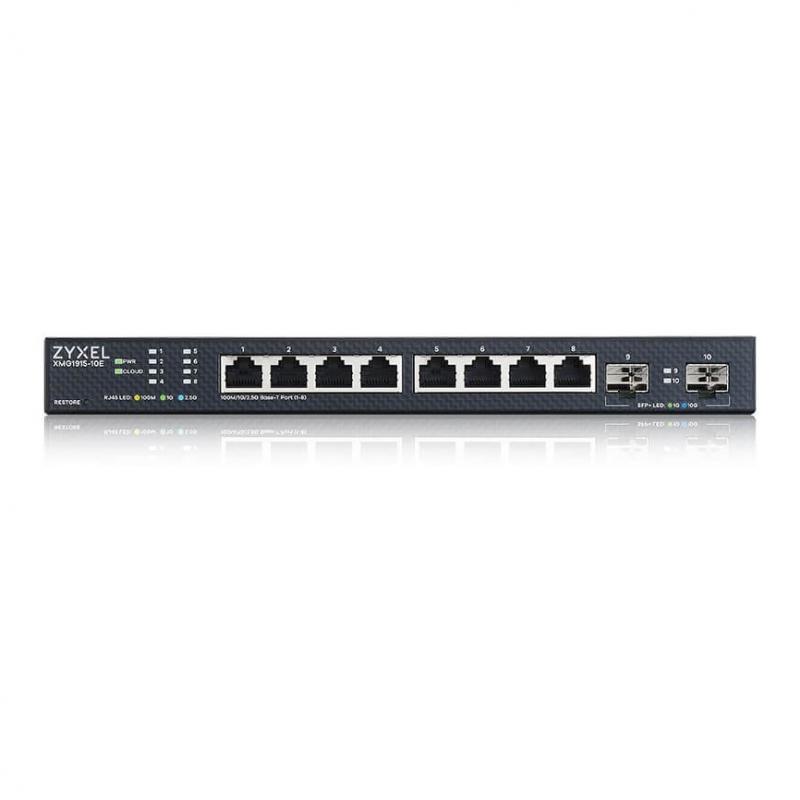 ���������� Zyxel NebulaFlex XMG1915-10E-EU0101F, ���������������� Smart L3 Lite, 8xRJ-45: 1/2.5G, 2xSFP+, ��������� (��� �����������) [XMG1915-10E-EU0101F]