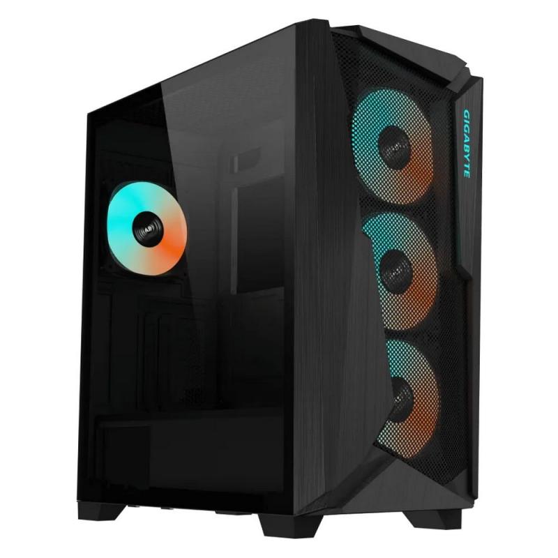  Gigabyte C301 Glass MidTower, ATX, USB-C x1, USB3.0 x2, Audio I/O, GPU:400mm, Black, TG  [GB-C301G]