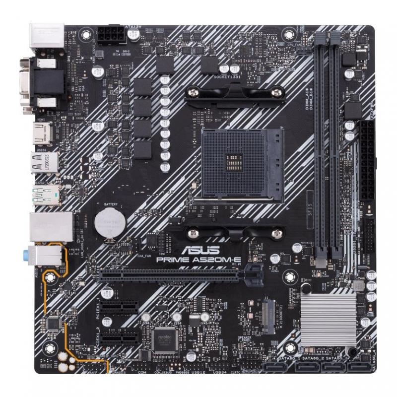 ����������� ����� ASUS PRIME A520M-E/CSM, SocketAM4, AMD A520, mATX, Ret [PRIME A520M-E/CSM]