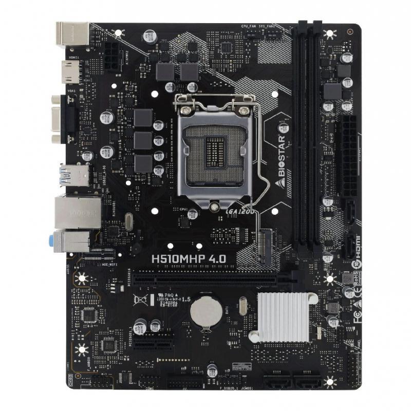 ����������� ����� Biostar H510MHP 4.0, LGA 1200, Intel H470, mATX, Ret [H510MHP 4.0]